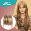 3D Clip-In Bangs Hair Extensions Real Beauty Clip in Bangs 100% French Human Hair Bangs Extensions on Fringe Bangs Natural Color